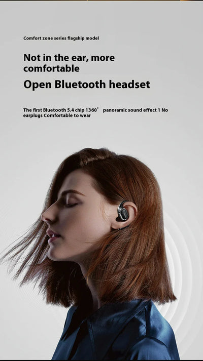 Wireless Bluetooth Sports Headset Ear Hook Design