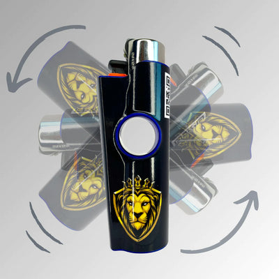 FLKR LYTR® Fidget Spinner Lighter Case "KingYuupItsMe" for Clipper Lighter® Case - $11.99