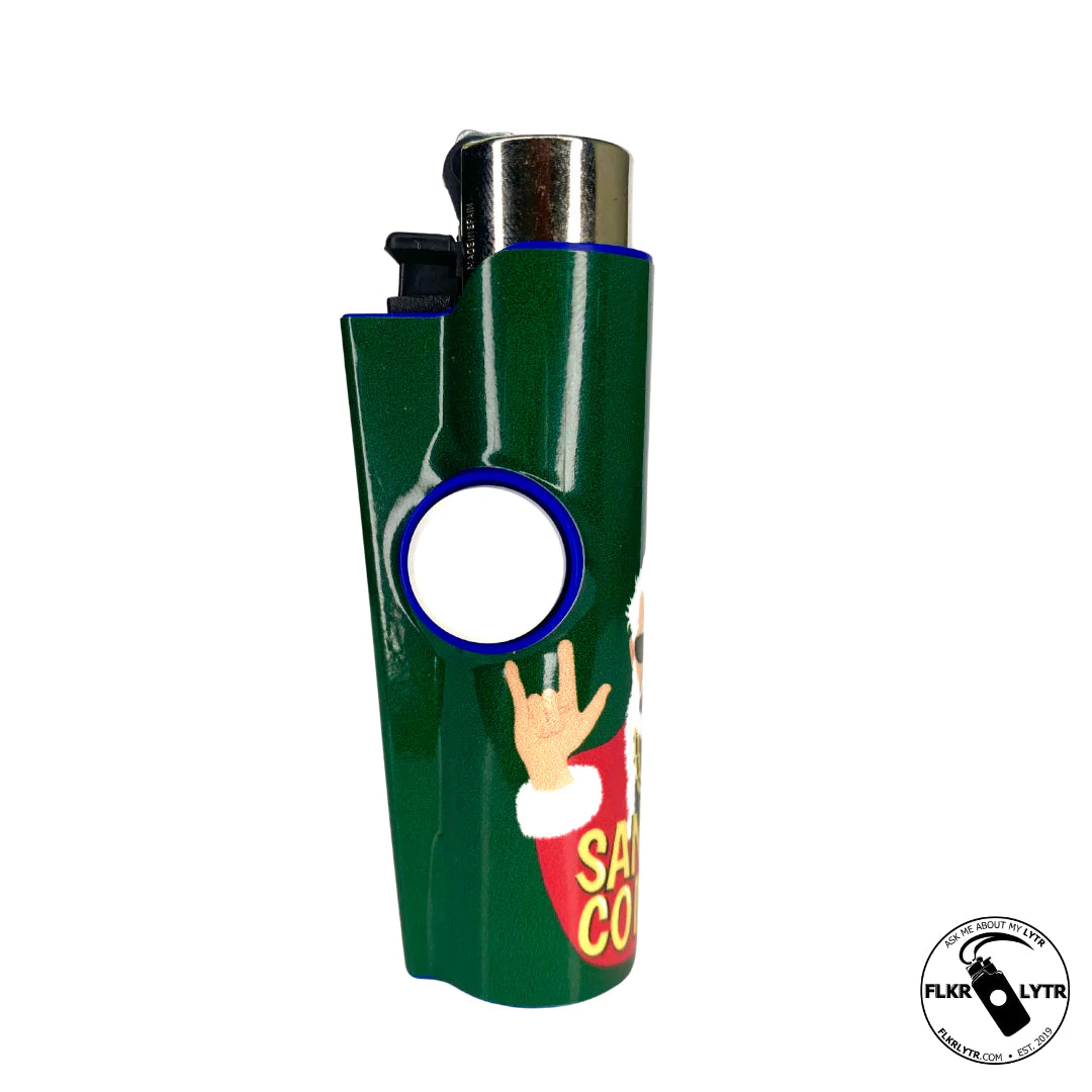 FLKR LYTR® Fidget Spinner Lighter Case for Clipper Lighter® Limited Edition "Badder Santa Clause" Amazon Prime - $11.99