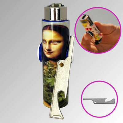 FLKR LYTR® Fidget Spinner Lighter Case "Mona Blaza" for Clipper Lighter® Case - $11.99