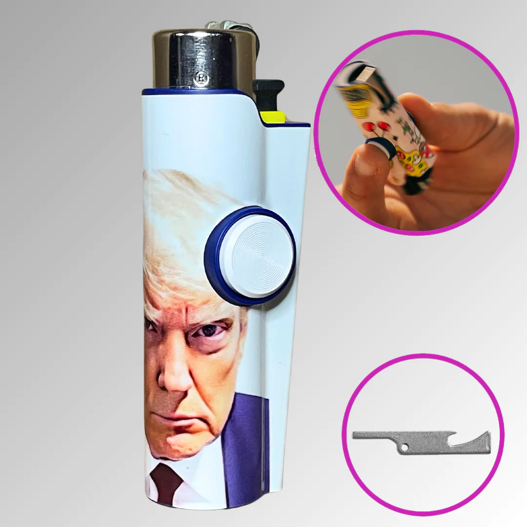FlickSpinner™ Collectible Trump Lighter Sleeve