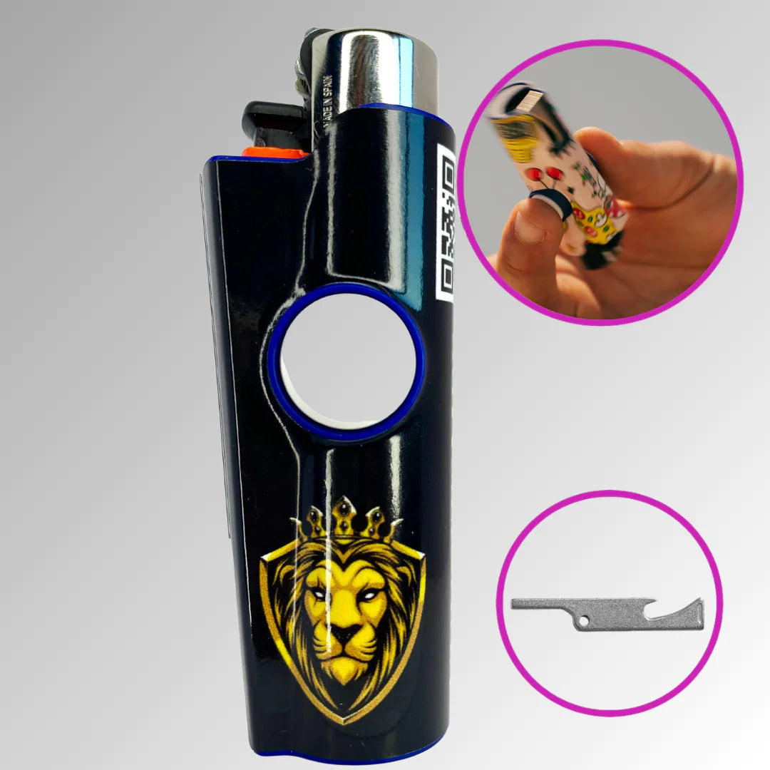 FLKR LYTR® Fidget Spinner Lighter Case "KingYuupItsMe" for Clipper Lighter® Case - $11.99