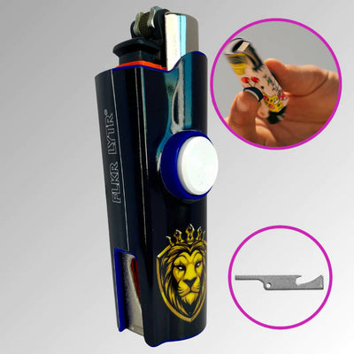 FLKR LYTR® Fidget Spinner Lighter Case "KingYuupItsMe" for Clipper Lighter® Case - $11.99