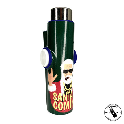 FLKR LYTR® Fidget Spinner Lighter Case for Clipper Lighter® Limited Edition "Badder Santa Clause" Amazon Prime - $11.99