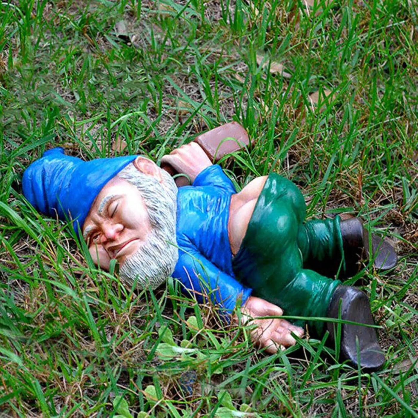 Tipsy Gnome Lawn Ornament