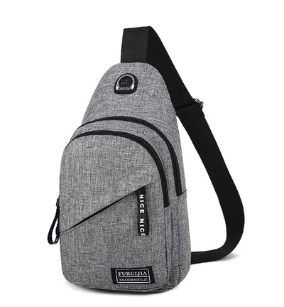 Men Women Sling Bag Chest Fanny Packs Cross Body Travel Sports Shoulder Backpack